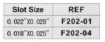 Размер крючка скольязящего F202-04 2