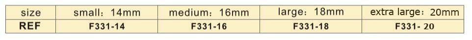 Размер ретейнера F331-14