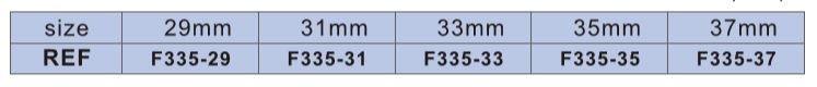 Размер ретейнера F335-35