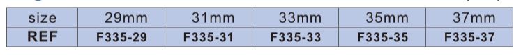 Размер ретейнера F335-29