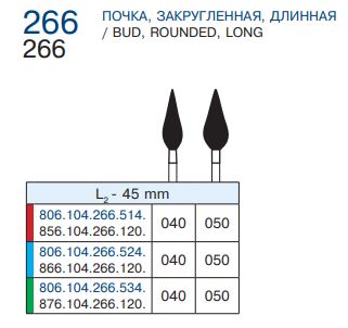 266 цветовая таблица