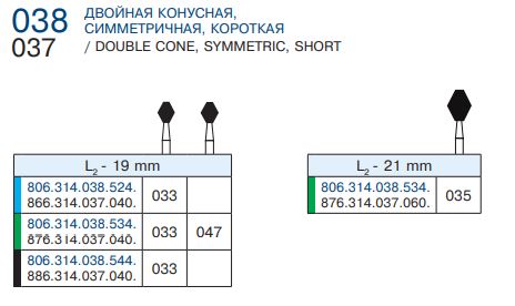 038 цветовая таблица