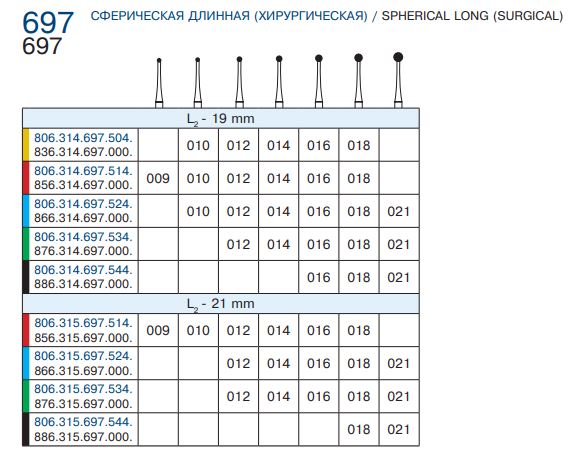 697 цветовая таблица