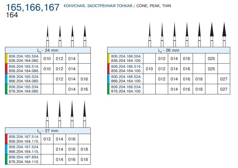 167 цветовая таблица