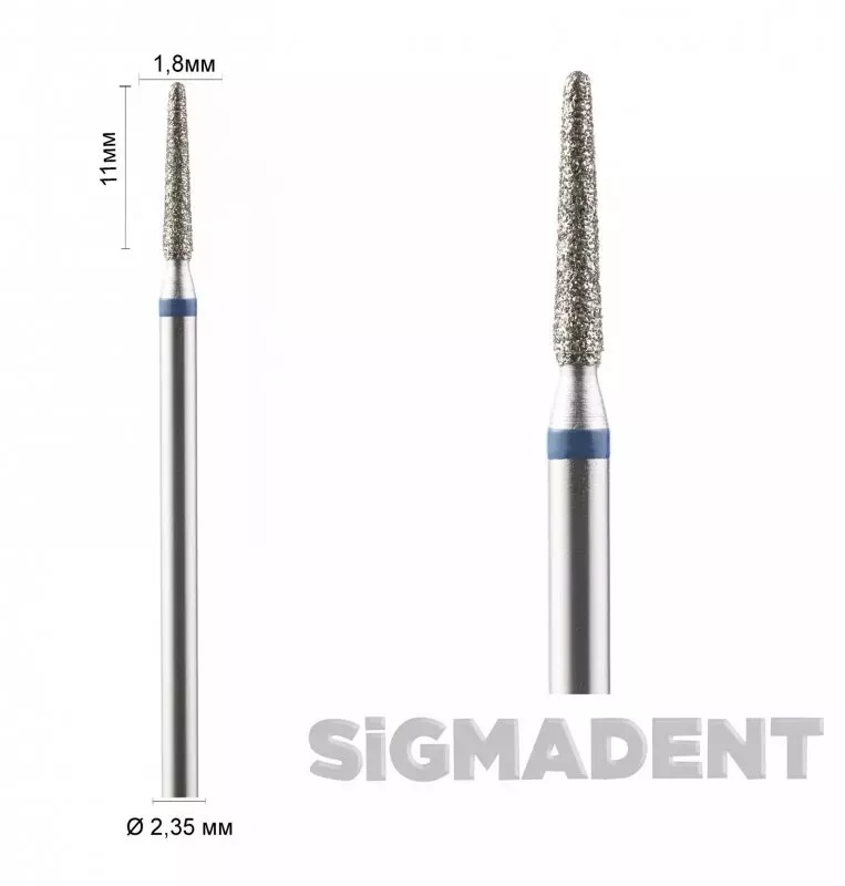 Sigmadent Asfarma Бор прямий (конусний, куполоподібний) ASFARMA 199 — Зуботехнічні інструменти — photo 6