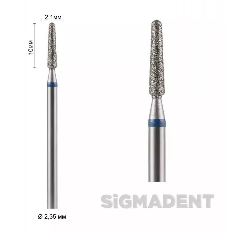 Sigmadent Asfarma Бор прямий (конусний, куполоподібний) ASFARMA 199 — Зуботехнічні інструменти — photo 8