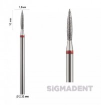 Бор прямий (полум'я коротке 8 -10мм) ASFARMA 243