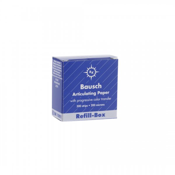 Папір артикуляційний Бауш (Bausch) BK1001 синій 200 мкм 300 шт - фото . Купити з доставкою в інтернет магазині Dlx.ua.