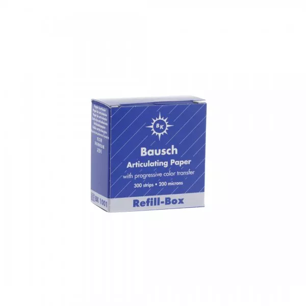 Папір артикуляційний Бауш (Bausch) BK1001 синій 200 мкм 300 шт - фото . Купити з доставкою в інтернет магазині Dlx.ua.