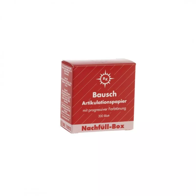 Папір артикуляційний Бауш (Bausch) BK1002 червоний 200 мкм 1000 шт — Одноразові витратні матеріали — photo 2