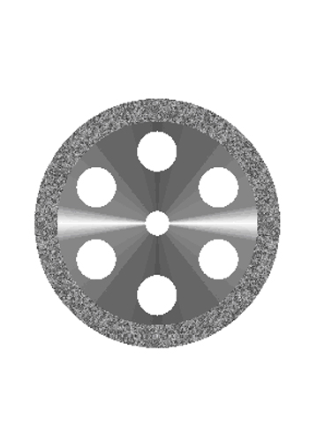 Диск алмазний обідок з шістьма отворами діаметр 22 мм - фотография . Купить с доставкой в интернет магазине Dlx.ua.