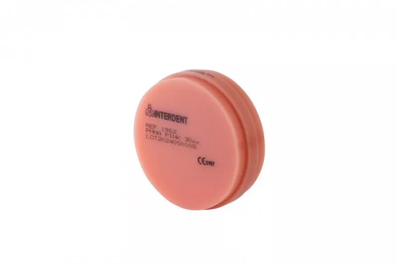 INTERDENT Диск PMMA Pink — Матеріали зуботехнічні — photo 2