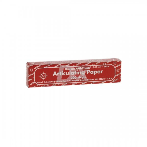 Папір артикуляційний Бауш (Bausch) BK10 червоний 40 мкм 200 шт - фото . Купити з доставкою в інтернет магазині Dlx.ua.