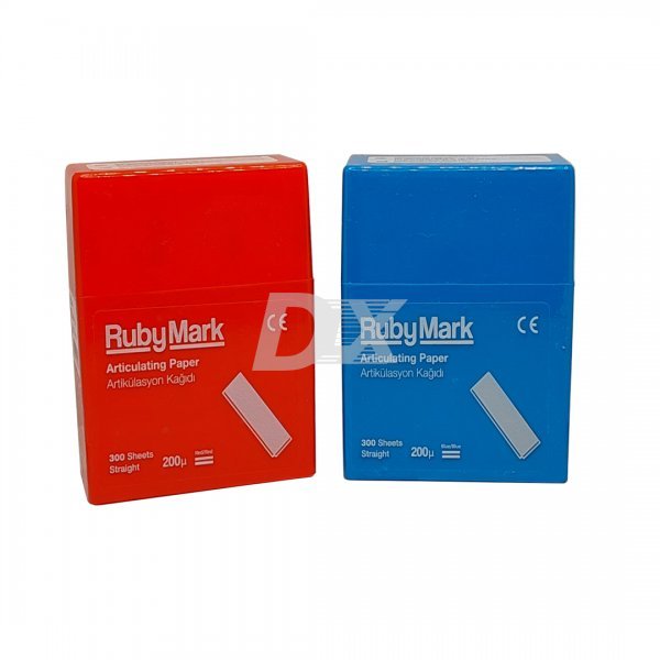Папір артикуляційний RubyMark прямий 200 мкм 300 шт - фотография . Купить с доставкой в интернет магазине Dlx.ua.