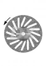 Диск алмазный косая прорезь диаметр 22 мм