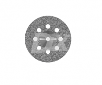 Диск алмазний суцільний з вісьмома отворами діаметр 22 мм