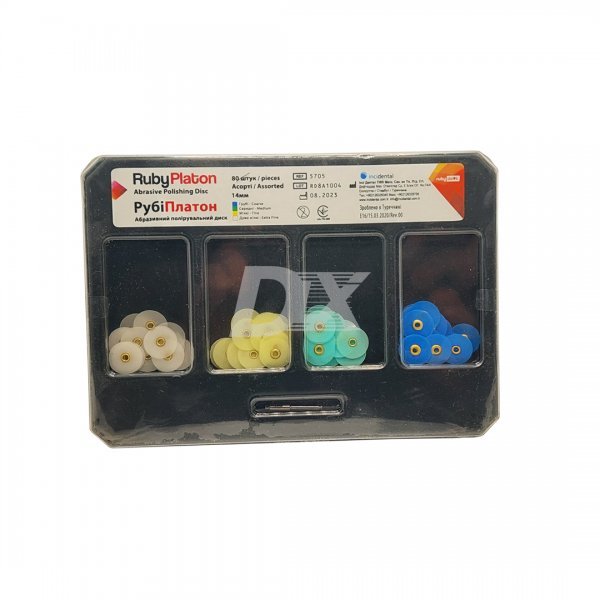 Диски полірувальні RubbyPlaton асорті 80 шт - фото . Купити з доставкою в інтернет магазині Dlx.ua.