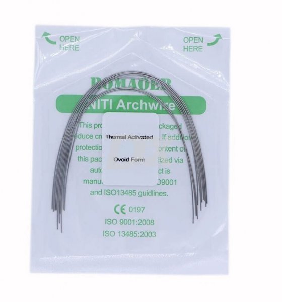 Дуга Niti 0.012 нижня щелепа 10 шт - фотография . Купить с доставкой в интернет магазине Dlx.ua.