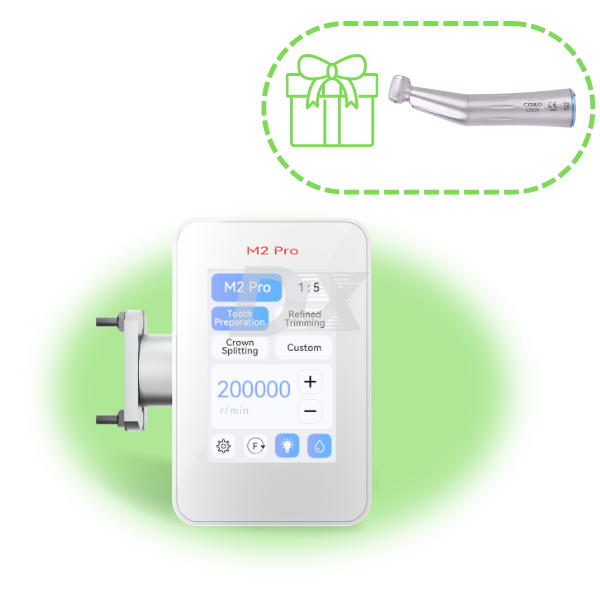 Електромотор M2-Pro + Наконечник кутовий COXO CX235 C-1C 1:1 LED - фото . Купити з доставкою в інтернет магазині Dlx.ua.