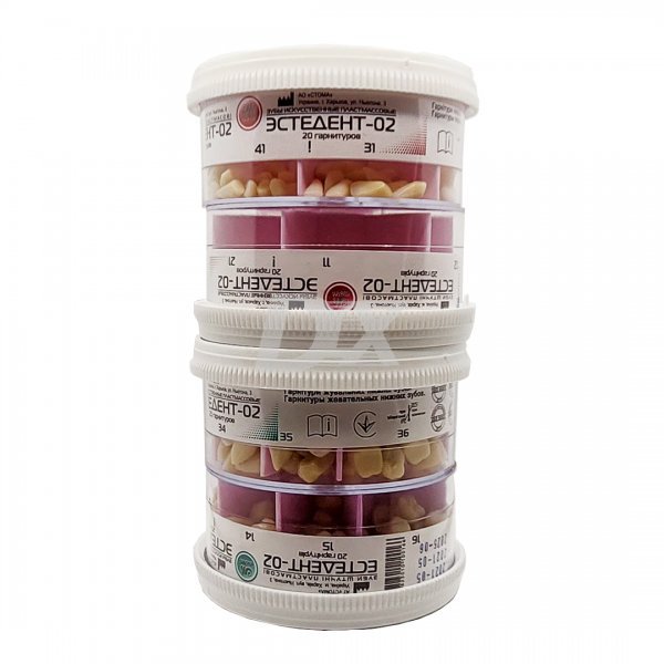 Гарнітур жувальних зубів Естедент в тубах (40 гарнітурів) - фотография . Купить с доставкой в интернет магазине Dlx.ua.