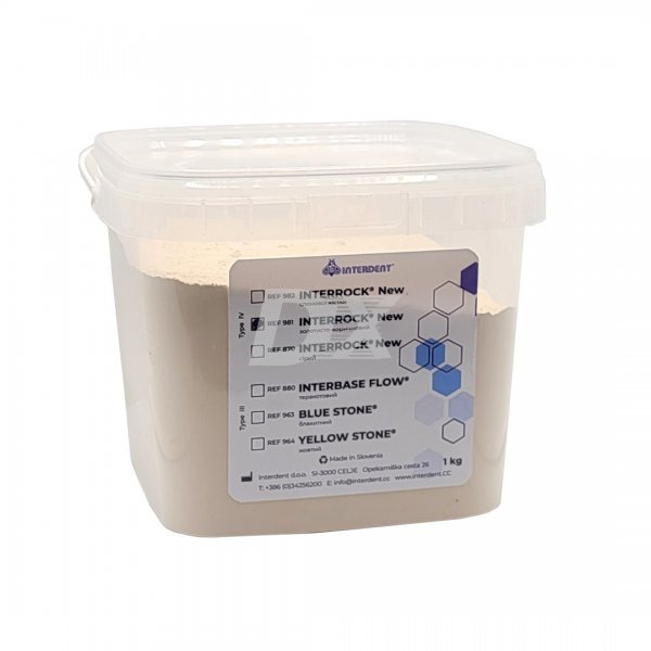 Гіпс INTERROCK NEW (тип 4) золотисто-коричневий 1 кг, INTERDENT 981 - фотография . Купить с доставкой в интернет магазине Dlx.ua.