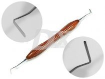 Гладилка моделировочной з силіконової ручкою (коричнева)