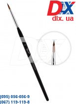 Кисть для керамики Kolinsky №4 трехгранная ручка ER2AB04