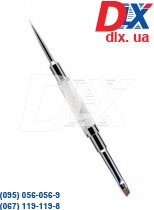 Пензель подвійний для гелю Crystal скошена №4 / лайнер №00 ER01DF07М