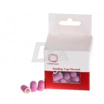 Ковпачок CHIYAN шліфувальний пісочний рожевий d-5 мм дрібний абразив 50 шт
