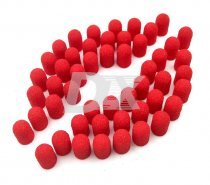 Ковпачок шліфувальний на тканинній основі червоний d-10 мм середній абразив 10 шт