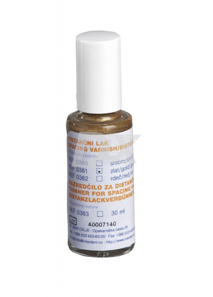 Лак компенсаційний GOLD (13-16 мкм) 16 мл, INTERDENT 381 - фотография . Купить с доставкой в интернет магазине Dlx.ua.