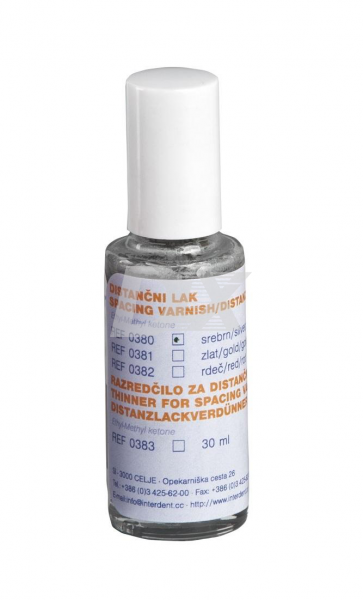 Лак компенсаційний SILVER (13-16 мкм) 16 мл, INTERDENT 380 - фото . Купити з доставкою в інтернет магазині Dlx.ua.