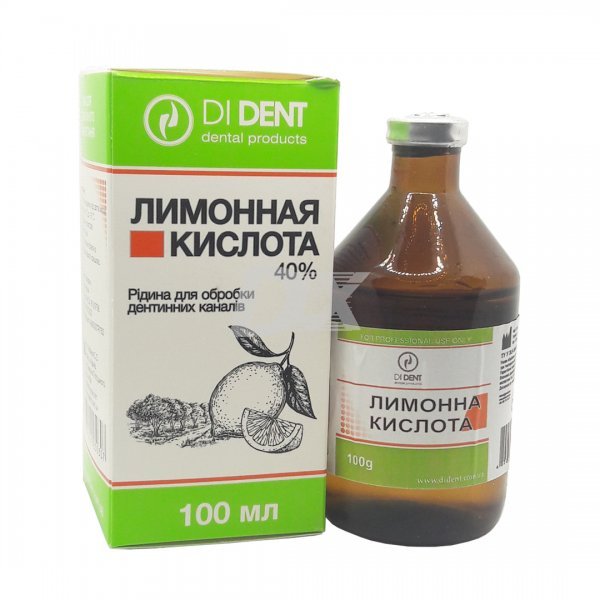 Лимонна кислота Dident 40% 100 г - фото . Купити з доставкою в інтернет магазині Dlx.ua.