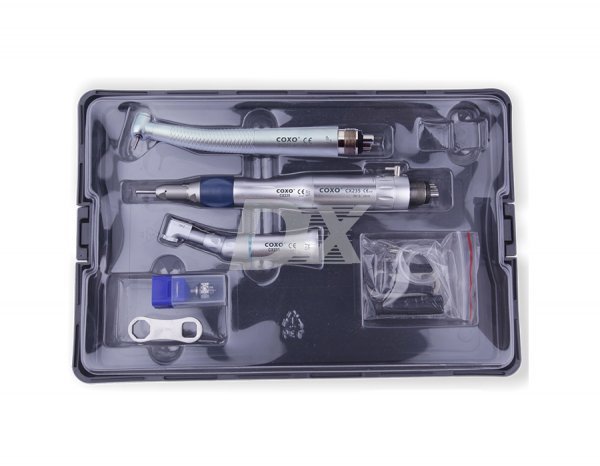 Набір наконечників COXO H01-1 KIT-SP4 (Турбінка, кутовий, прямий, пневмомотор) - фотография . Купить с доставкой в интернет магазине Dlx.ua.
