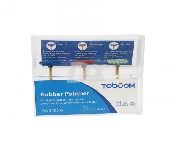 Набор полиров для зеркальной полировки циркония, керамики, металла RA3403G - фото . Купити з доставкою в інтернет магазині Dlx.ua.
