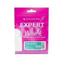 Набір змінних файлів DFE-10-100 для педикюрної терки Білі 100 грит 30 шт