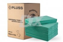 Нагрудники PLUSS двухслойные 500 шт зеленые