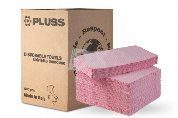 Нагрудники PLUSS тришарові 500 шт рожеві - фото . Купити з доставкою в інтернет магазині Dlx.ua.