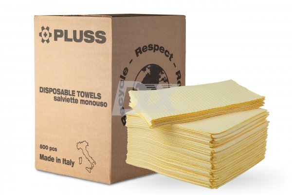 Нагрудники PLUSS тришарові 500 шт жовті - фото . Купити з доставкою в інтернет магазині Dlx.ua.