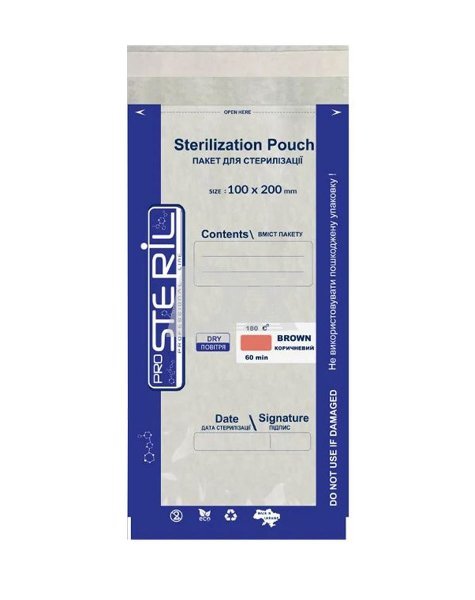 Пакеты прозрачные ProSteril для стерилизации 100 шт - фото . Купити з доставкою в інтернет магазині Dlx.ua.