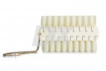 Палитра прямая для лаков на 36 цветов на цепочке белая 1 шт