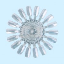 Палитра - ромашка для лаков на 18 цветов прозрачная 10 шт