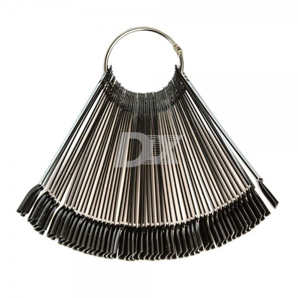 Палітра - віяло для лаків на кільці чорна 50 шт - фотография . Купить с доставкой в интернет магазине Dlx.ua.