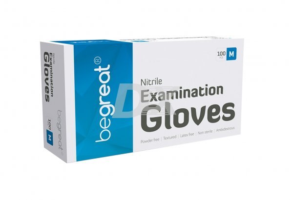 Рукавички нітрилові Begreat блакитні 50 пар - фотография . Купить с доставкой в интернет магазине Dlx.ua.