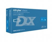 Рукавички нітрилові Nitrylex Classic голубі 100 пар