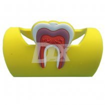 Підставка для візиток і телефону гумова, жовта