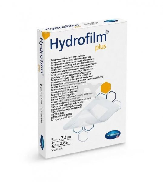 Пов'язка прозора з адсорбуючою подушечкою Hydrofilm Plus (5 см х 7.2 см) 1 шт - фото . Купити з доставкою в інтернет магазині Dlx.ua.