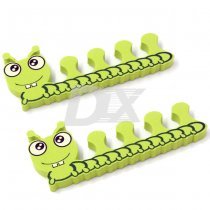 Роздільники для пальців ніг зелені гусениці 2 шт