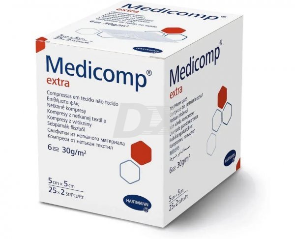 Серветки з нетканого матеріалу Medicomp (5 см x 5 см) 2 x 25 шт - фото . Купити з доставкою в інтернет магазині Dlx.ua.