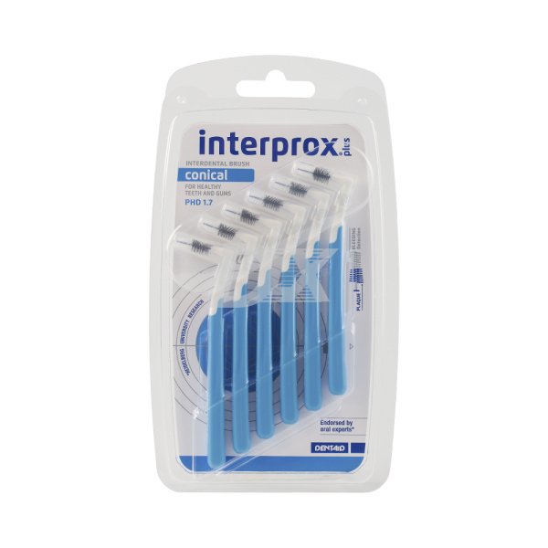 Щітка міжзубна INTERPROX PLUS 2G, CONICAL 1.7 мм, 6 шт - фото . Купити з доставкою в інтернет магазині Dlx.ua.